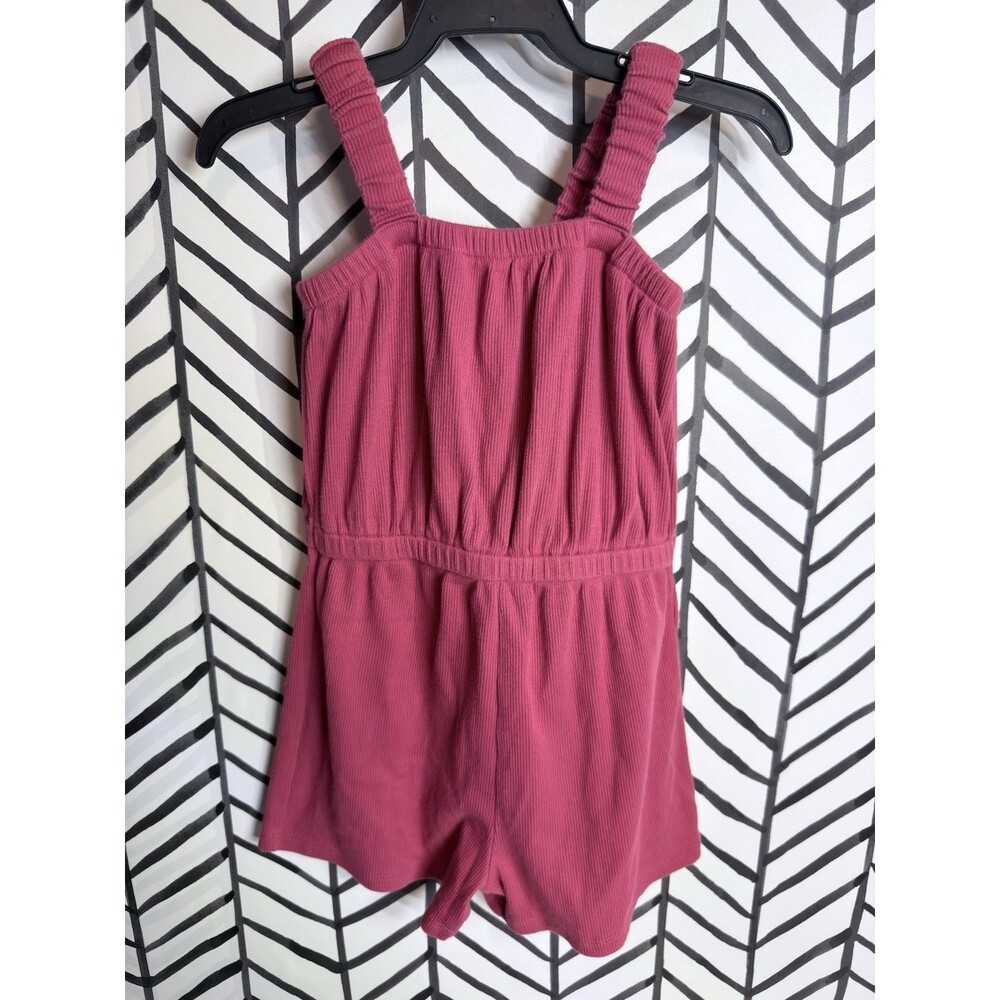 Old Navy Red Sleeveless Shorts Summer Outfit Romper Toddler Girls 3T 6058
